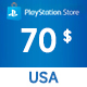 PlayStation Network Card 70 USD PSN Key UNITED STATES